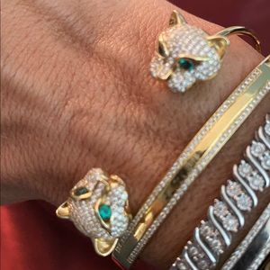 Bettina Javaheri Panther Diamond cuff
